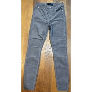 Gap Womens 2 Gray Corduroy High Rise Universal Legging pants